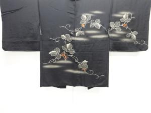 蔦の実模様刺繍絵羽織